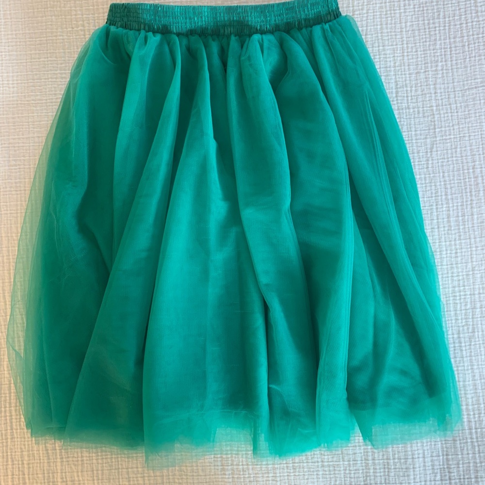 Green Tulle Skirt